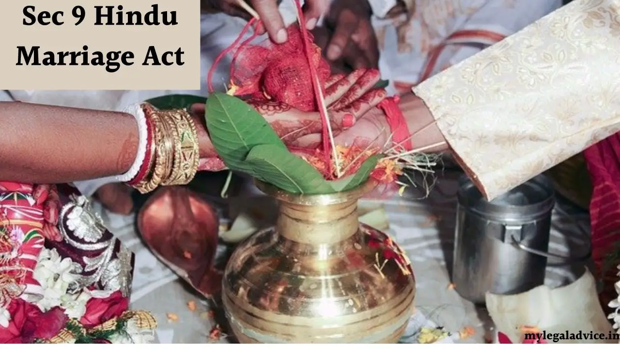 dhara 9 hindu vivaha adhiniyam kya hai sec 9 hindu marriage act kya hai